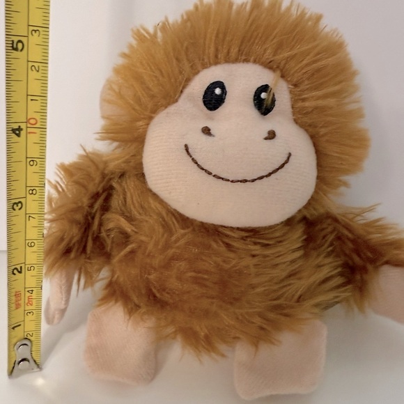 5" Sitting Gorilla Monkey Ape, Light Brown - Picture 6 of 6